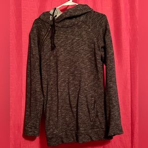 Dark Grey Double Hooded Sweatshirt